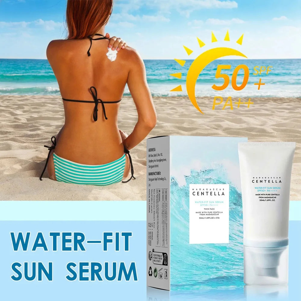 SPF 50+ Centella Hydrating Facial Sunscreen – Lightweight Daily UV Protection