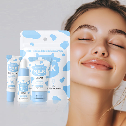 Milk Glow Hydration Set – Serum, Eye Cream & Moisturizer