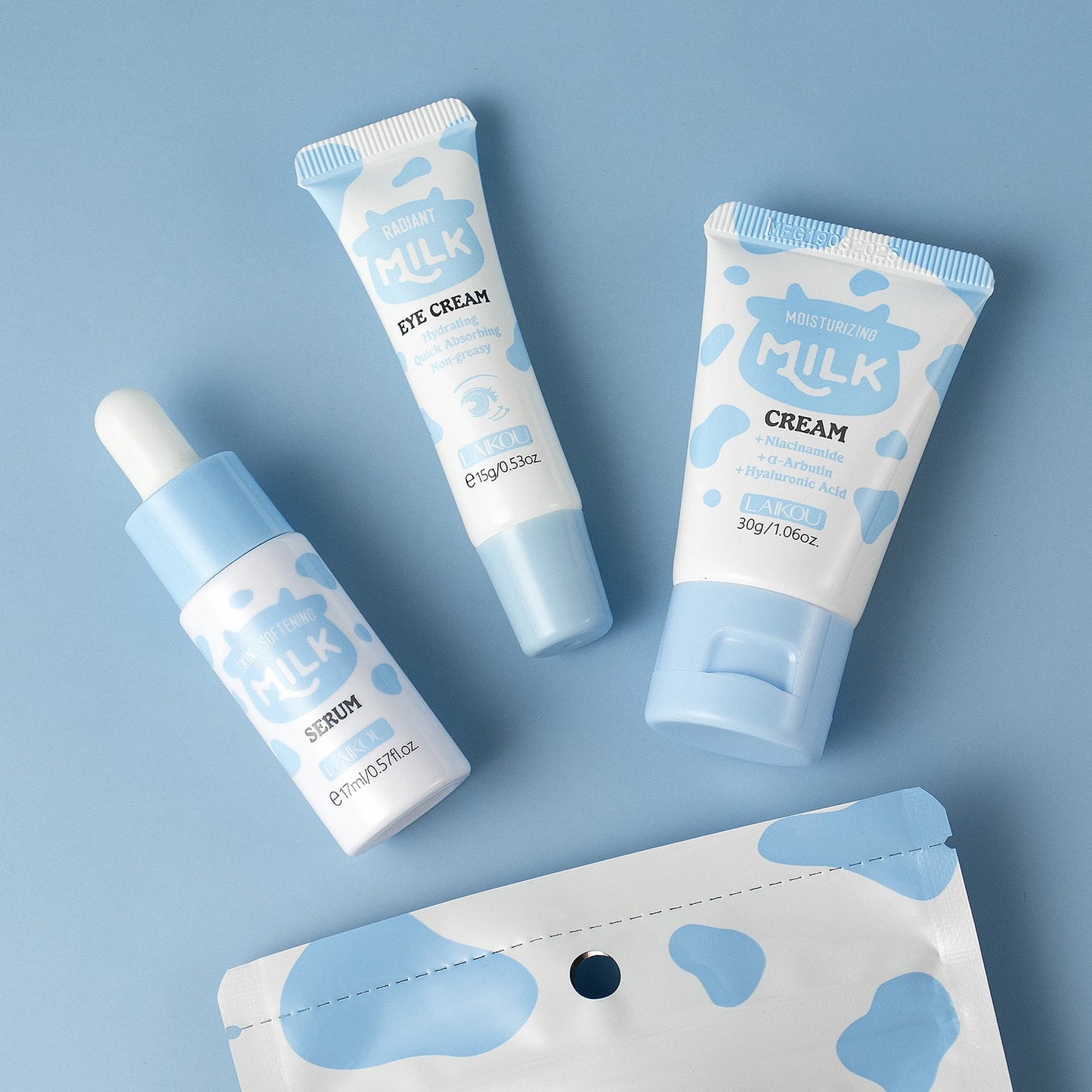 Milk Glow Hydration Set – Serum, Eye Cream & Moisturizer