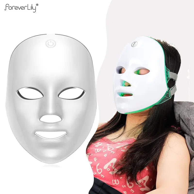 7-Color LED Light Therapy Face Mask – Wireless Skin Rejuvenation & Repair