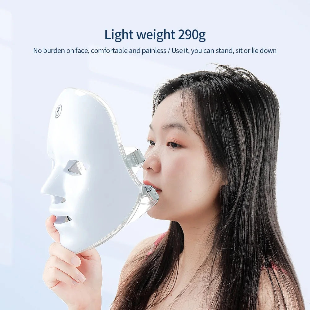 7-Color LED Light Therapy Face Mask – Wireless Skin Rejuvenation & Repair
